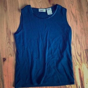 Thick blue worthington tank top undershirt small